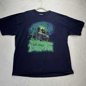 Vtg 90s Disney Mens XXL Faded Spell Out The Twilight Zone Tower of Terror TShirt - Picture 1 of 9