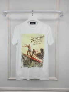 Dsquared2 White Surfing Printed T-Shirt 42194276 - Picture 1 of 5