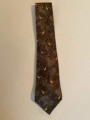 Corbata de Navidad Bullock And Jones “Partridge In A Pear Tree” Hecha en Francia Foto 1 de 4