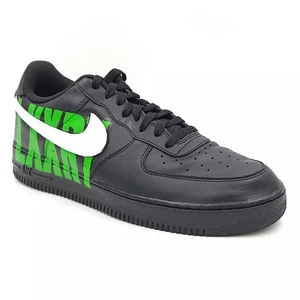 Nike Air Force 1 07 QS Hombres Tenis Talla US 11.5 Negro Verde Personalizado AH8462-002 - Imagen 1 de 9