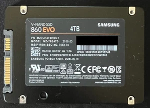 Used Samsung 4TB SATA SSD 860 EVO MZ-76E4T0 - Afbeelding 1 van 2