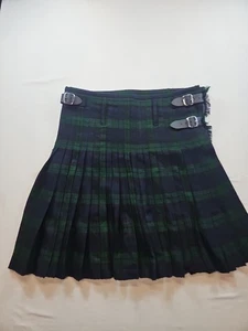 Darkrock Herren Kilt Gr. 40 grün blau kariert  - Bild 1 von 16
