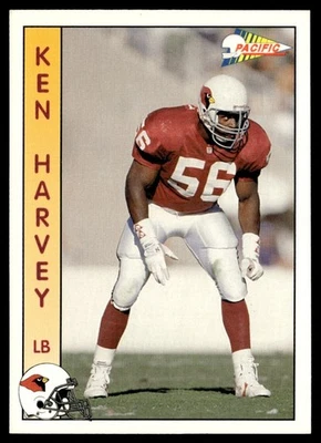 1992 Pacific Ken Harvey Phoenix Cardinals #244 - Image 1 of 2