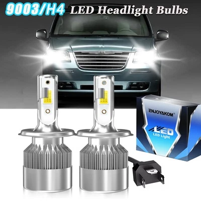 H4 9003 LED Headlights Bulbs For Chrysler Town & Country 1978-1988 High Low Beam - Image 1 of 4