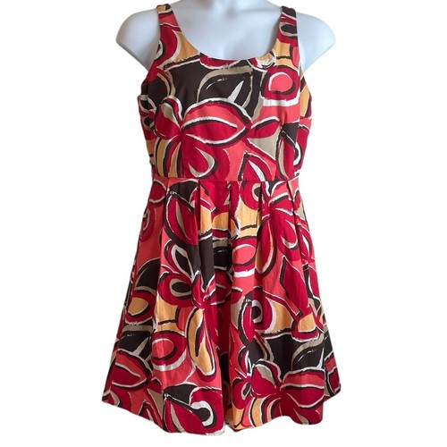 VETEMENTS Abito donna Cato 16 multicolore stampa astratta schiena smock stile retrò rockabilly