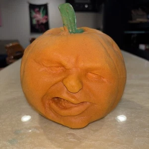 Todd Masters Vintage 80er Jahre Schaumstoff Kürbis Gesicht Halloween Deko  - Bild 1 von 7