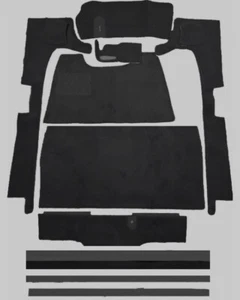 compl. Juego de alfombras Citroën 11 CV tipo BL Traction Avant Velours negro - Imagen 1 de 3
