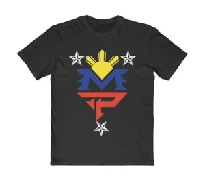 Manny Pacquiao Boxing Shirt Philippines Filipino Flag Pinoy 3 Stars And Sun - Picture 1 of 1