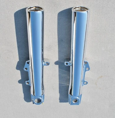 Harley Touring Tri Glide Trike 2009-2013 Cromo Deslizante Horquilla Patas Intercambio Foto 1 de 4