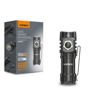 LED Taschenlampe Wiederaufladbar VIDEX A055 600Lm Ultrakompakt Wasserfest 4Modi - Bild 1 von 24