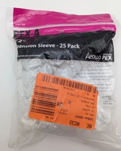 Apollo PEX A 1/2 Zoll Expansion Sleeves 25 Stück, Neu Sealed Pack - Bild 1 von 3