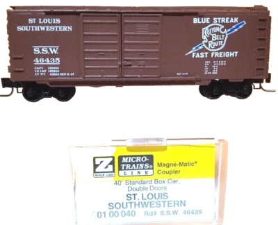 Z MTL 501 00 040 40ft Std Box Car Double Doors St Louis & SW SSW #46435 - Image 1 of 3
