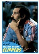 1981-82 Topps Basketball Henry Bibby (D) San Diego Clippers #W90