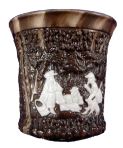 Nice Antique German Porcelain Antler Design Cup & Saucer Porzellan Tasse Germany - Picture 1 of 9