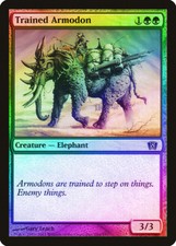 Trained Armodon FOIL 8th Edition NM Green Common MAGIC GATHERING CARD ABUGames