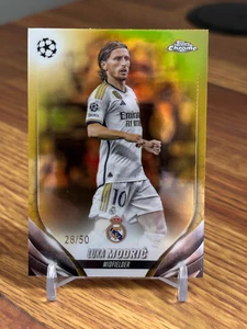 Luka Modric 2023 2024 2023-24 Topps Chrome UEFA UCC #5 Gold Refractor /50 - Picture 1 of 2