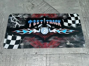 Walt Disney World Test Track Hologram Lenticular Plastic License Plate New - Picture 1 of 2