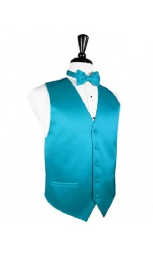 Luxury Satin Solid1 Tuxedo Vest & Bowtie - Image 1 of 1
