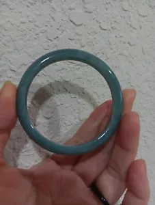 BRACCIALE GUATEMALA GIADEIST CERTIFICATO TAGLIA 58,8 A GRADO VERDE GRIGIO GIADA BLU - Foto 1 di 10