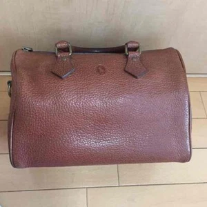 RALPH LAUREN Leather Boston bag about 20 x 30cm auth mens Used from JP - Picture 1 of 12