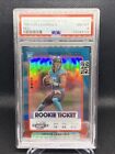 2021 Contenders Optic Trevor Lawrence Rookie Ticket Red Prizm RC #/175 PSA 8