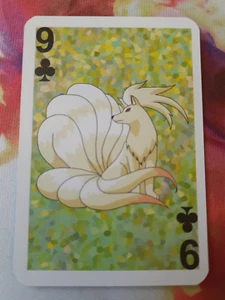 Mini baraja de cartas Pokemon Ninetales 9 of Clubs 1999 2,5 x 1,75 pulgadas casi nueva (x1) - Imagen 1 de 3