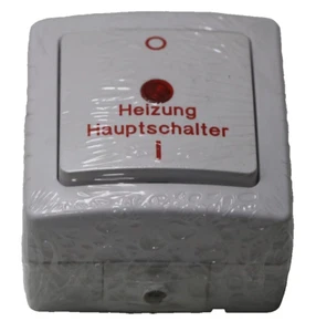 Kopp Aufputz Feuchtraum Heizungshauptschalter, IP44, Standard, Arktis-Weiß - Bild 1 von 2