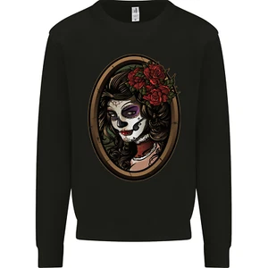 Day of the Dead La Catrina DOTD Sugar Skull Kinder Sweatshirt Pullover - Bild 1 von 33