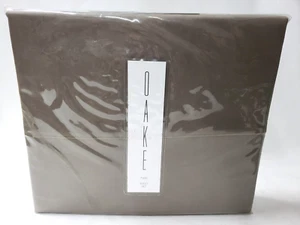 Oake Twin Sheet Set 100% Cotton Sateen 525 TC Bloomingdales Truffle New $185 3C - Picture 1 of 5