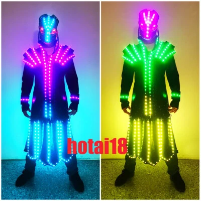 Casco luminoso LED Disfraz de baile Juegos con disfraces Bar Show Fiesta Uniformes coloridos Foto 1 de 4