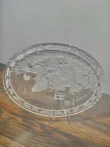 Mikasa Christmas Nativity Oval Glass Plate Beautiful! - Picture 1 of 3