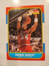 Charles Barkley 1986 Fleer Basketball #7 RC Rookie Very Clean Card