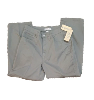 NWT CHEROKEE Sz 6 Cotton Blend 5 Pocket Stretch Army Green Cropped Casual Pants - Image 1 of 4