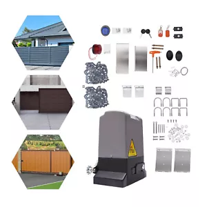 Kit apricancello scorrevole automatico motore cancello scorrevole a catena 3500 libbre 750 W - Foto 1 di 15