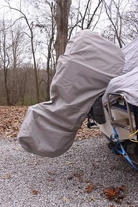 NEW GREY VORTEX COMPLETE OUTBOARD MOTOR COVER 'HOODIE' 8-10 HP - Picture 1 of 11