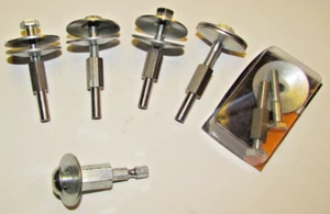 Lot of Drill Arbor Adapters for Buffing/Grinding/Stripping Wheels w/1/4" Shank - Picture 1 of 1