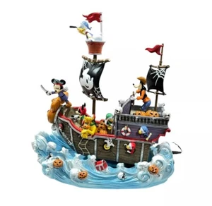 Disney Halloween Animated Pirate Ship with Lights And Music Mickey Mouse - Picture 1 of 12