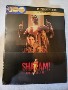 Shazam Fury Of The Gods 4K Blu Ray Steelbook, damaged, see images - Picture 1 of 6