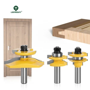 Joint Rail & Stile Router Bit Tongue&Groove Cutter 3-1/8" 1-5/8" 1/2 12mm Shank - Picture 1 of 15