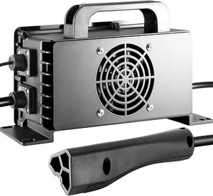 1400W Lead Acid Battery Charger 48V 15A 3-Pin Plug EZGO RXVTXT Golf Carts, F203 - Picture 1 of 7