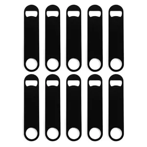 Paquete de 10 Abridores de Botellas de Cerveza Velocidad Bartenders Fiesta Acero Inoxidable (10 Negros) - Imagen 1 de 9