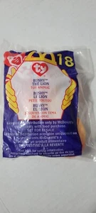 New - McDonald's Bushy the Lion Beanie Baby - Factory Sealed - Picture 1 of 2