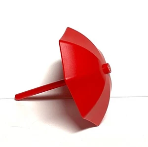 Lego 6x6 Minifig RED Umbrella Top with Pole/Handle #4094 - Picture 1 of 1