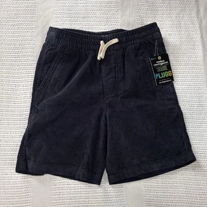 New Plugg Co Boys 8 Dark Blue Corduroy Shorts 6” Inseam - Picture 1 of 5
