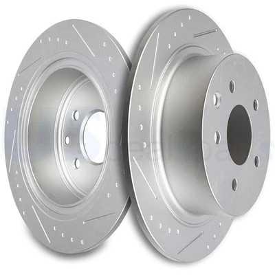 Задние щелевые тормозные диски подходят для Nissan Sentra 2002-2018 Nissan Altima 2007-2017 годов выпуска - Изображение 1 из 4