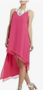 BCBGMAXAZRIA LIENNA DOUBLE-LAYER TANK DRESS SIZE M Color Bare Pink Neu mit Etikett!! 228 $ - Bild 1 von 14