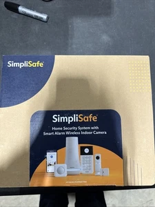 SimpliSafe Home Security System with Smart Alarm Wireless Indoor Camera, 8 Piece - Picture 1 of 3