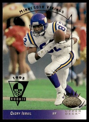 1993 SP Qadry Ismail Rookie Minnesota Vikings #158 - Image 1 of 2