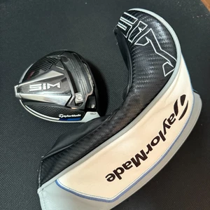 TaylorMade SIM 9.0 Driver Head 9 RH Right Handed W/Head Cover Free Ship Used - Picture 1 of 7