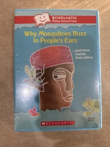 DVD SCHOLASTIC VIDEO WHY MOSQUITOES BUZZ IN PEOPLE'S EAR STORIES FROM AFRICA NEW - Picture 1 of 2